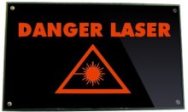 afficheur lumineux pictogramme danger laser